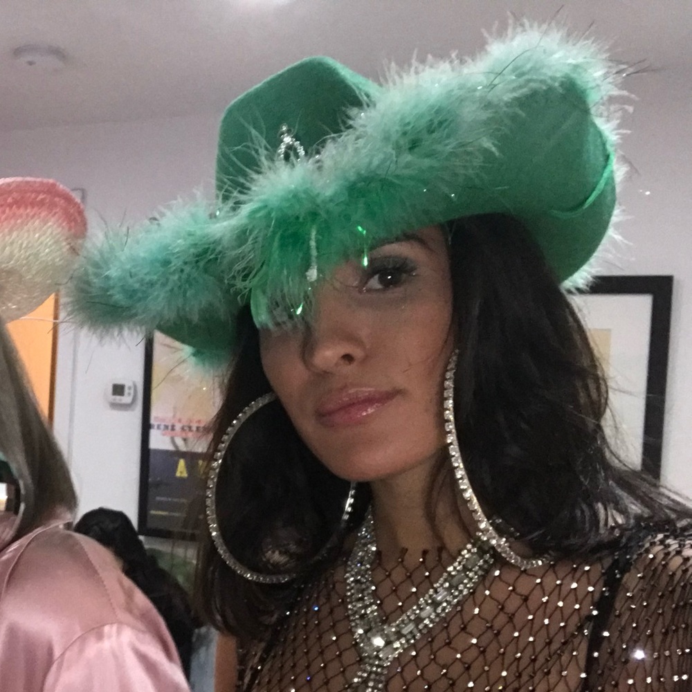 Feather Cowboy Hat